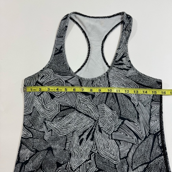 Lululemon Cool Racerback Tank Top Dottie Tribe White Black - Picture 5 of 5